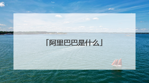 阿里巴巴是什么