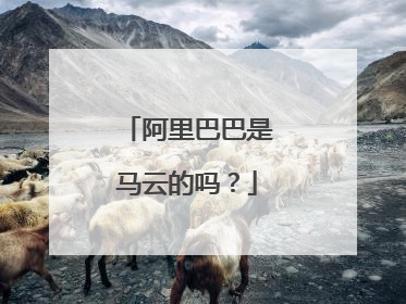 阿里巴巴是马云的吗？