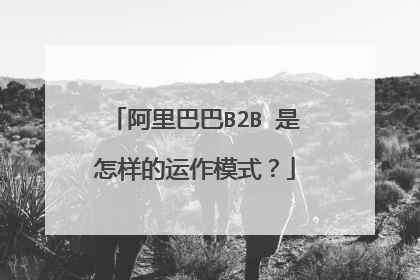 阿里巴巴B2B 是怎样的运作模式？