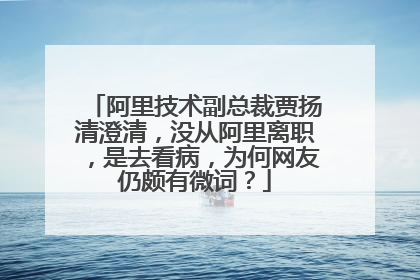 阿里技术副总裁贾扬清澄清，没从阿里离职，是去看病，为何网友仍颇有微词？