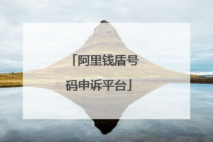 阿里钱盾号码申诉平台