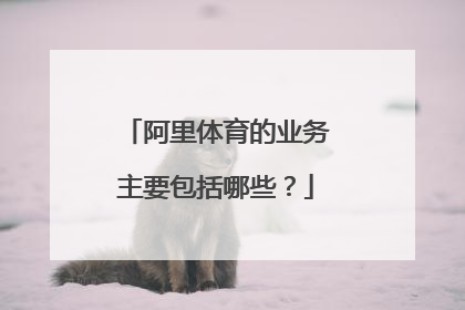 阿里体育的业务主要包括哪些?