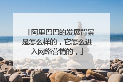 阿里巴巴的发展背景是怎么样的,它怎么进入网络营销的,