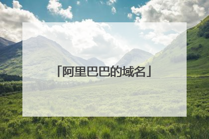阿里巴巴的域名