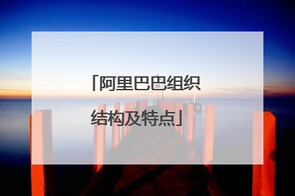 阿里巴巴组织结构及特点