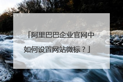 阿里巴巴企业官网中如何设置网站微标?