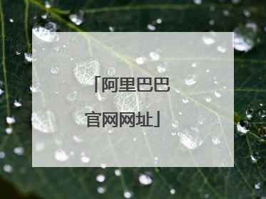 阿里巴巴官网网址
