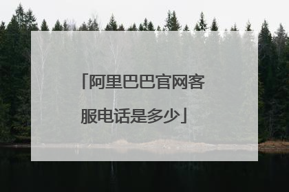 阿里巴巴官网客服电话是多少