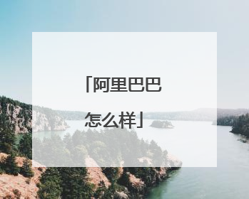 阿里巴巴怎么样