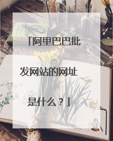阿里巴巴批发网站的网址是什么?