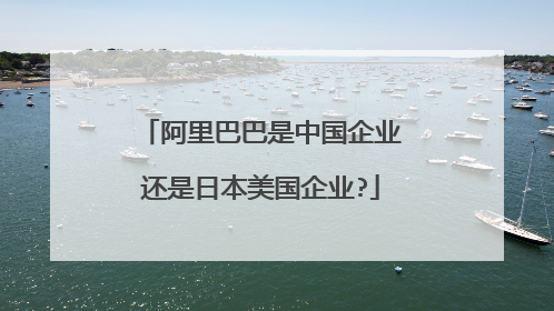 阿里巴巴是中国企业还是日本美国企业?