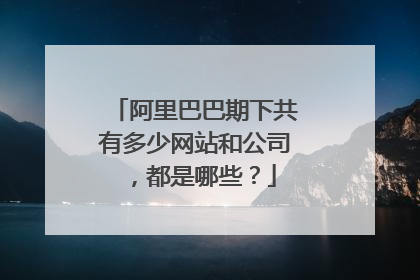 阿里巴巴期下共有多少网站和公司,都是哪些?