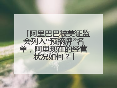 阿里巴巴被美证监会列入“预摘牌”名单,阿里现在的经营状况如何?