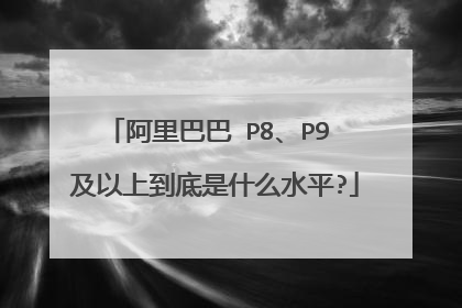 阿里巴巴 P8、P9 及以上到底是什么水平?