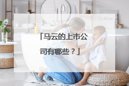 马云的上市公司有哪些?