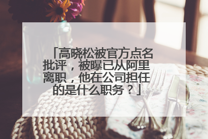 高晓松被官方点名批评，被曝已从阿里离职，他在公司担任的是什么职务？
