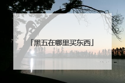 黑五在哪里买东西