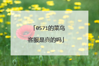 0571的菜鸟客服是真的吗