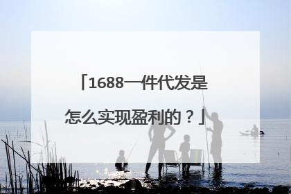 1688一件代发是怎么实现盈利的?
