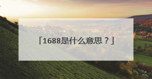 1688是什么意思？