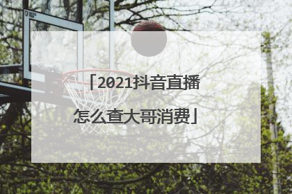 2021抖音直播怎么查大哥消费