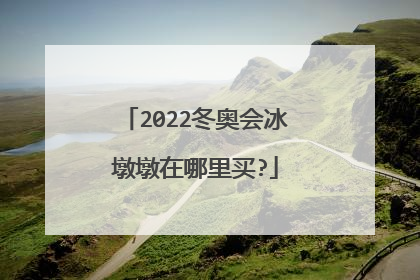2022冬奥会冰墩墩在哪里买?