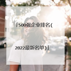 500强企业排名(2022最新名单)