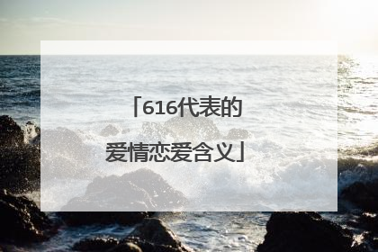 616代表的爱情恋爱含义