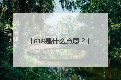 618是什么意思?