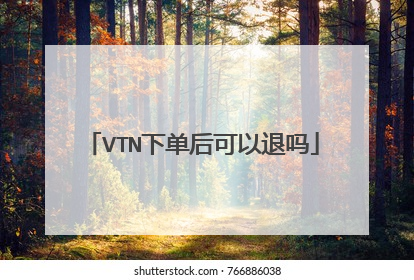 VTN下单后可以退吗