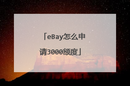 eBay怎么申请3000额度