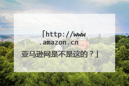 http://www.amazon.cn 亚马逊网是不是这的?