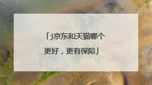 j京东和天猫哪个更好,更有保障