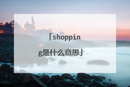 shopping是什么意思