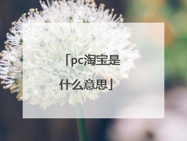 pc淘宝是什么意思