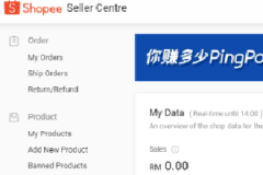 shopee虾皮卖家中心页面概览以及各平台网址