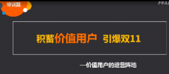 淘宝【双11特训营】价值用户打造爆款秘籍