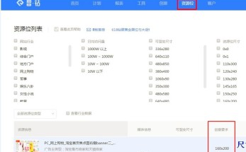 淘宝资源位与创意尺寸对应关系