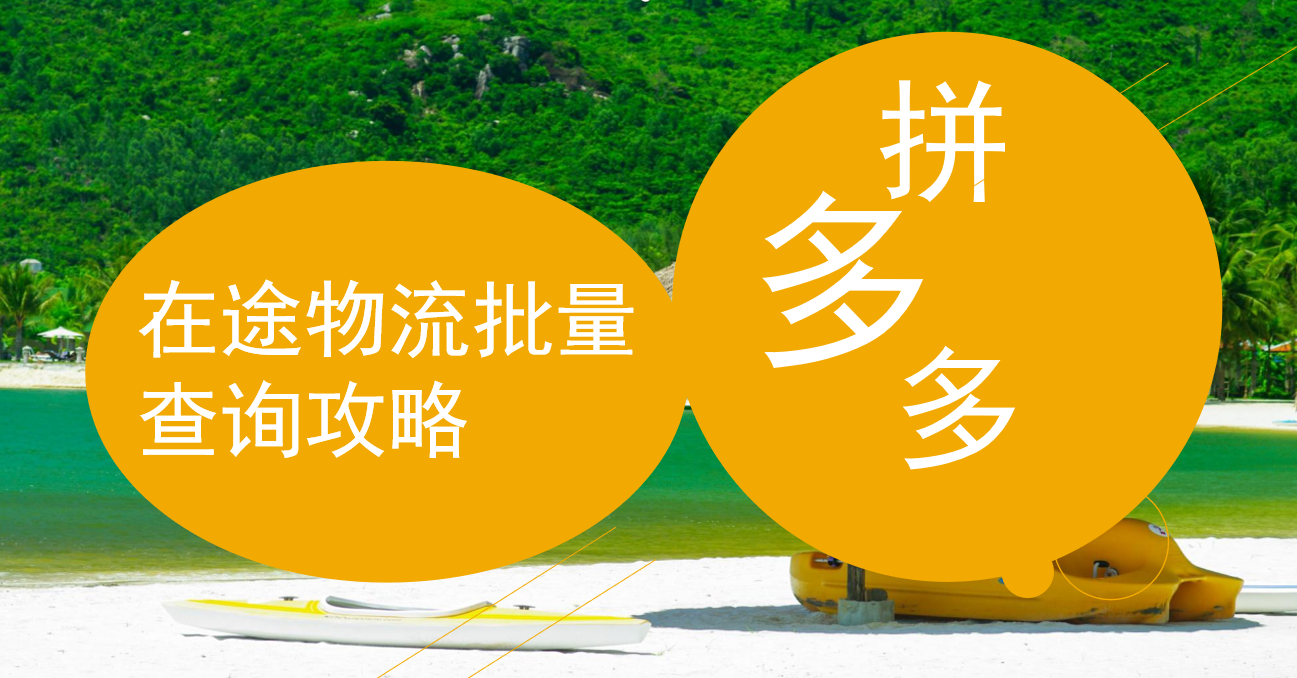拼多多快速大量查询在途物流,哪个查询助手实用?