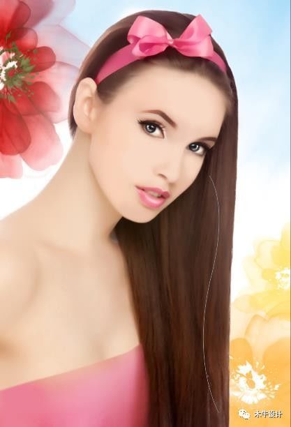 零基础学习photoshop——使用描边路径绘制头发