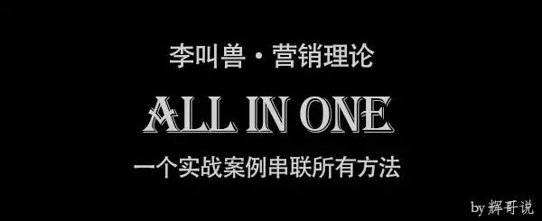 用一个实战案例轻松看懂李叫兽的营销理论