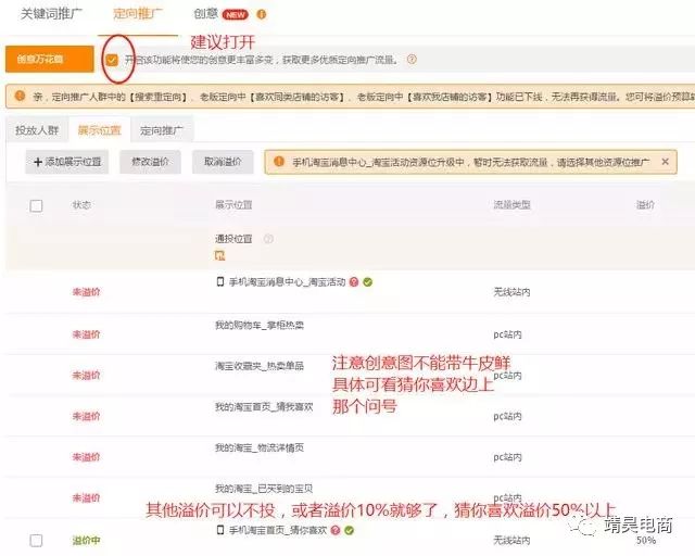 直通车优化实操细节设置解析