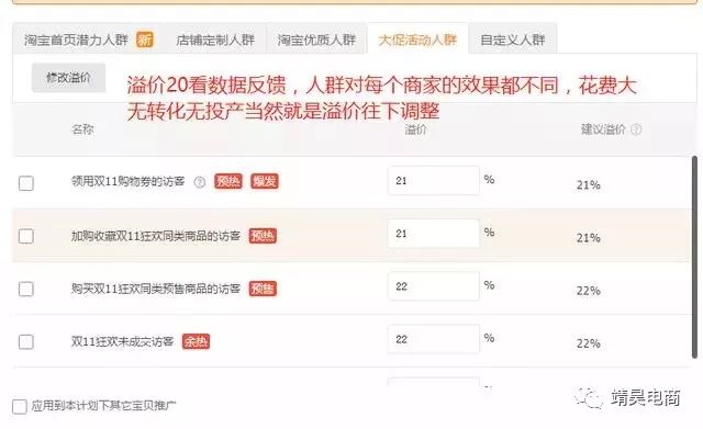 直通车优化实操细节设置解析