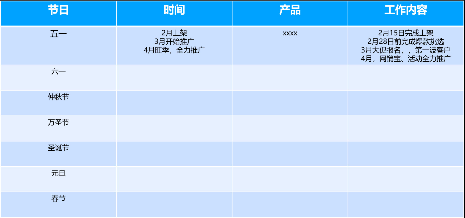 手把手，教你做【全年推广计划表】，2020大麦！