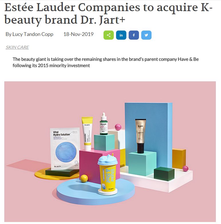 雅诗兰黛收购蒂佳婷母公司/科蒂买下Kylie Cosmetics51%股权