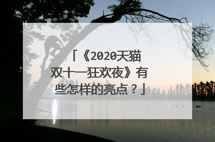 《2020天猫双十一狂欢夜》有些怎样的亮点?