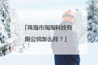 珠海市淘淘科技有限公司怎么样?