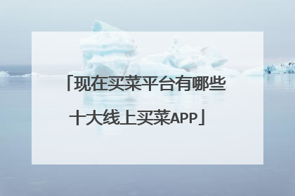 现在买菜平台有哪些十大线上买菜APP