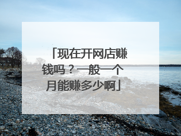 现在开网店赚钱吗？一般一个月能赚多少啊