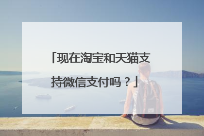 现在淘宝和天猫支持微信支付吗?